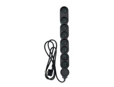zenitech - Multiprise 8 prises avec interrupteur - noir - 1,5 m