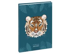 Agenda Safari - 1 jour par page - 12,5 x 17,5 cm - tigre - Exacompta