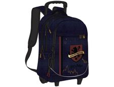 Sac à dos à roulettes Harry Potter Gryffondor - 2 compartiments - marine - Kid'Abord