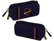 Trousse rectangulaire Harry Potter Gryffondor - 2 compartiments - marine - Kid'Abord