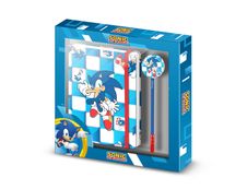 Coffret cadeau avec journal et stylo Sega Sonic Blue - Karactermania