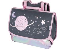 Cartable Cosmic Girl - 38 cm - 2 compartiments - gris anthracite - Oberthur