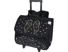 Cartable à roulettes Little Karl Marc John - 41 cm - 2 compartiments - noir - Oberthur