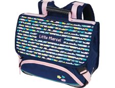 Cartable Little Marcel - 38 cm - 2 compartiments - marine - Oberthur