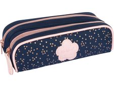 Trousse Kickers Girl - 2 compartiments - marine - Oberthur