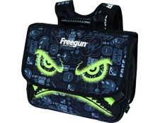 Cartable Freegun Primaire - 38 cm - 2 compartiments - noir - Oberthur
