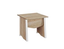 Bureau MAMBO - 80 cm - Pieds panneaux - Chêne Sonoma/blanc