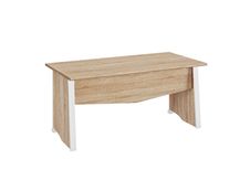 Bureau MAMBO - 160 cm - Pieds panneaux - Chêne Sonoma/blanc