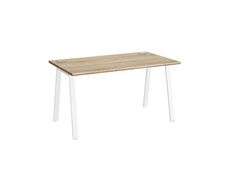Bureau MAMBO - 120 cm - Pieds métal - Chêne Sonoma/blanc