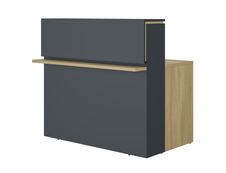 Banque d'accueil droite ZOOM - L120 cm - chêne bocage