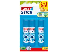 Tesa - Pack de 3 bâtons de colle - 10 gr