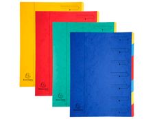 Exacompta Nature Future - Trieur agrafé 7 compartiments - sans élastiques - disponible dans différentes couleurs