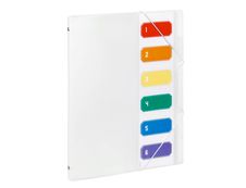 Viquel - Trieur polypro 6 compartiments - A4 - incolore