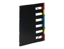 Viquel Essentiel - Trieur polypro 6 positions - A4 - Noir