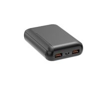 We - Powerbank / batterie de secours - 10000 mAh - 2 ports USB A, 10W - noir