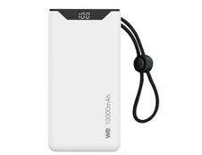 We - Powerbank / batterie de secours - 10000 mAh -  port USB-A +1 port USB-C / 18W - blanc