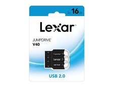 Lexar JumpDrive V40 -  Pack de 3 clés USB 16 Go - USB 2.0 - noir