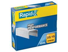 Rapid - Boîte de 1000 Agrafes 23/15 - jusqu'à 120 feuilles - acier galvanisé