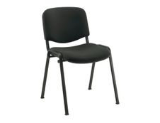 Chaise VISITEUR - accoudoir avec tablette en option - noir