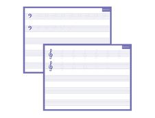 Bouchut - Ardoise médium - Solfège - 32 x 42 cm - double face