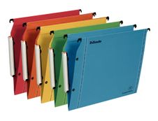 Esselte VisioPlus - 10 Dossiers suspendus pour armoires - coloris assortis - fond V