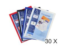 Exacompta Kreacover - 30 Chemises de présentation personnalisables - A4 - couleurs assorties