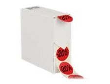 Logistipack - Boîte distributrice 500 étiquettes -20% - rouge