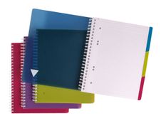 Clairefontaine Linicolor Evolutiv'Book - Cahier à spirale - A5 (16x21 cm) - 180 pages - petits carreaux (5x5 mm) avec marge