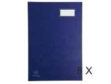 Exacompta - 8 Parapheurs direction 20 compartiments - bleu