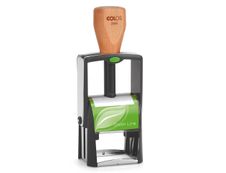 Colop 2300 Classic Green Line - Tampon métallique personnalisable - 6 lignes - format rectangulaire