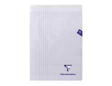 Clairefontaine Mimesys - Cahier polypro A4 (21x29,7 cm) - 96 pages - grands carreaux (Seyes) - transparent