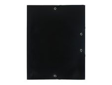 Exacompta - Chemise polypro à rabats - A4 - pour 150 feuilles - noir opaque
