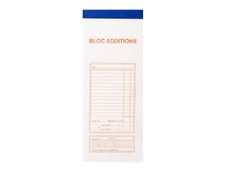 Exacompta - 10 Blocs additions - 50 feuilles - 96 x 230 mm - en double