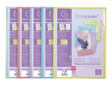 Exacompta Kreacover Pastel - Porte vues personnalisable - 60 vues - A4 - disponible dans différentes couleurs