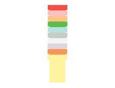 Nobo - Planning à fiches T - 7 colonnes indice 2 - 48 x 48 cm - blanc