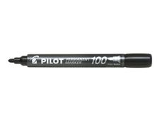 Pilot 100 - Marqueur permanent - pointe ogive - noir