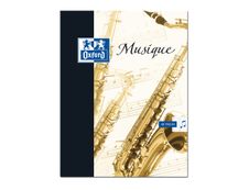 Oxford - Cahier de musique A4 (21 x 29,7 cm) - 48 pages - pages à portée et grands carreaux