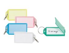Sign - 5 Porte-clés - 56 x 29 mm - plastique - couleurs assorties