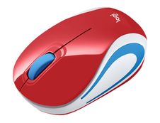 Logitech M187 - Mini souris sans fil - rouge