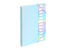 Viquel Rainbow Pastel - trieur à soufflet - pour A4 - à onglets - disponible en différents coloris