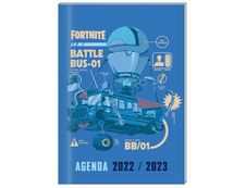 Agenda Fortnite Battle Bus - 1 jour par page - 12 x 17 cm - Bagtrotter