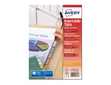 Avery - Pochette intercalaire 12 positions - A4 Maxi - polypropylène