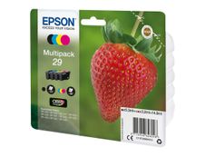 8715946626055-Epson 29 Fraise - Pack de 4 - noir, cyan, magenta, jaune - cartouche d'encre originale-Angle droit-0