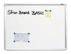 DAHLE - Tableau blanc laqué 60 x 90 cm - magnétique - cadre alu renforcé