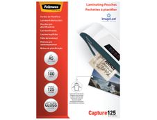Fellowes - 100 pochettes de plastification A5 (154 x 216 mm) - 125 microns - brillantes 
