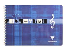 Clairefontaine - Cahier de musique spiralé A4 (21x29,7 cm) - format à l'italienne - 50 pages