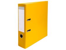 Exacompta - Classeur à levier - Dos 80 mm - A4 - pour 600 feuilles - jaune