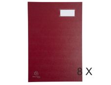Exacompta - 8 Parapheurs direction 20 compartiments - rouge