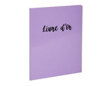 Exacompta Aquarel - Livre d'or 27 x 22 cm - mauve