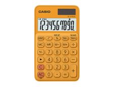 Calculatrice de poche Casio SL-310UC - 10 chiffres - alimentation batterie et solaire - orange